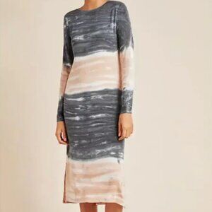 Dolan Trina Tie-Dye Midi Dress in Pink & Grey (size M)
